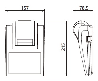 EP-80 Statistic dot matrix printer dimentions